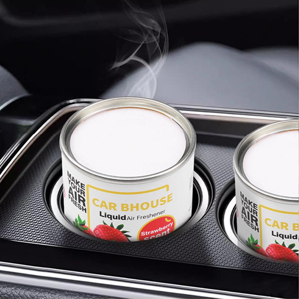NEW Car Air Gel Freshener Perfume Cream Auto Interior Can Odors Aluminum Fragrance Accessorie Remove Cup-shaped Aroma Diffu O5N2