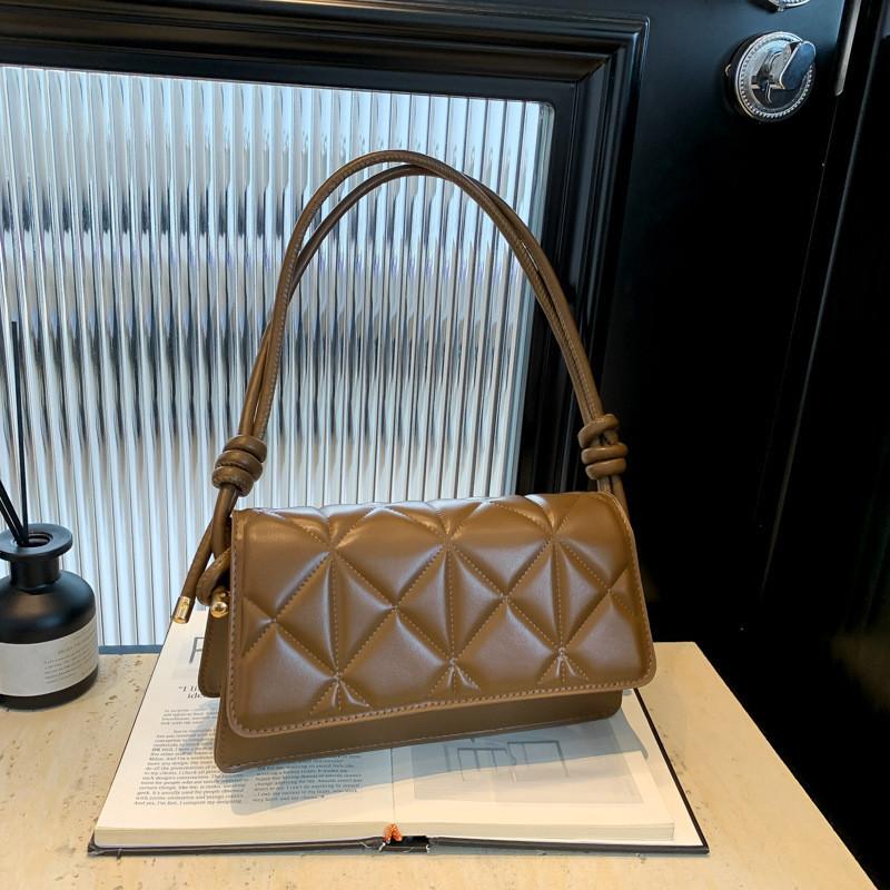 Elegant Pu Underarm Bag 2024 New Fashionable Quilted Shoulder Bag For Women