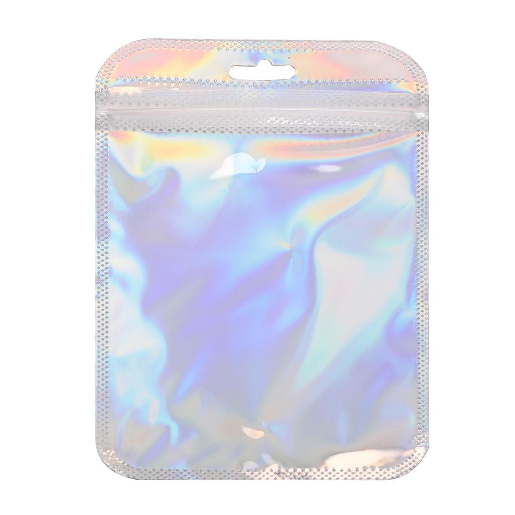 10Pcs Plastic Laser Colored Jewelry Packaging Bag Handmade Beads Bag Package