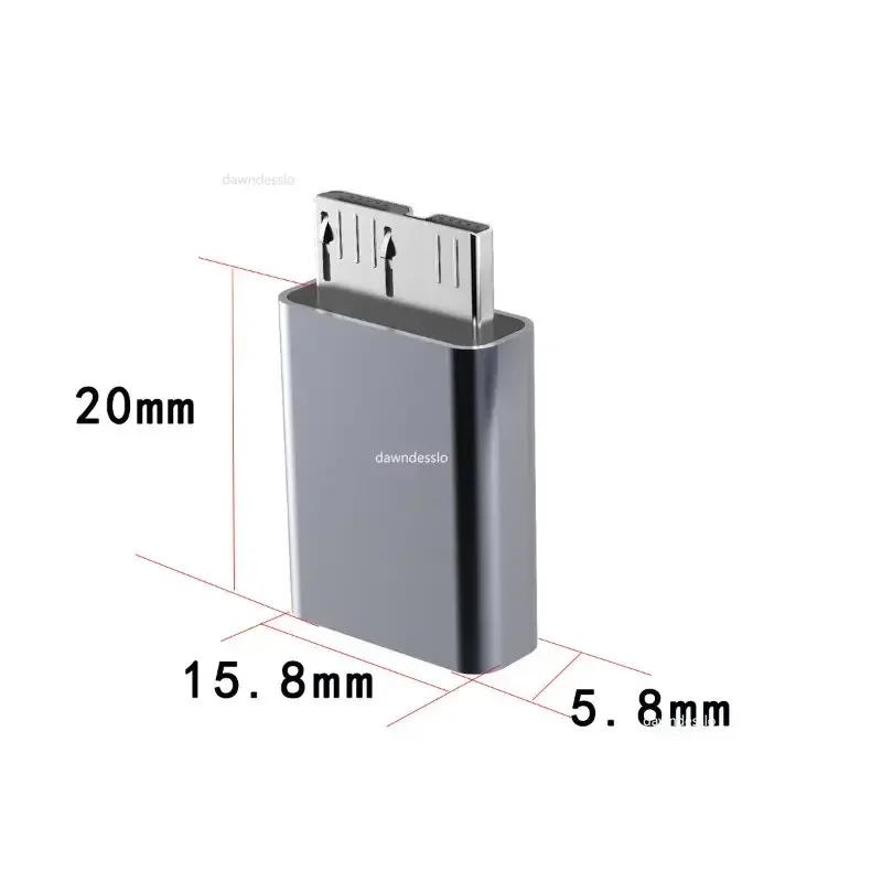 USB C To Micro B USB3.0 Adapter Type C Female To Micro B Male Fast Charge USB Micro 3.0 To Type C Super Speed for HdD