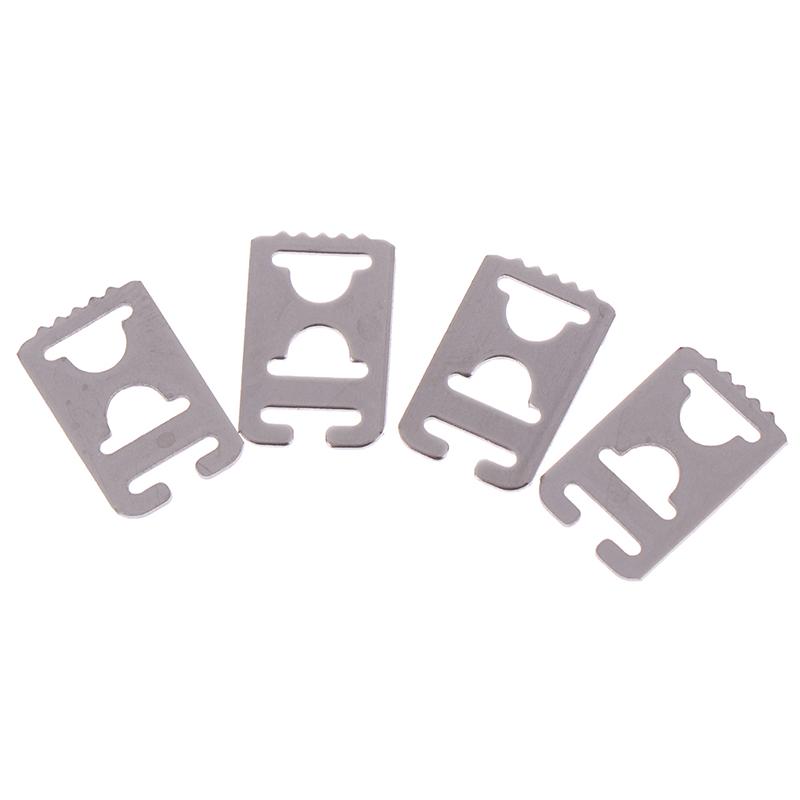 4Pcs Metal No Tie Flat Shoelaces Buckle Shoe Decorations Lazy Shoe Lace