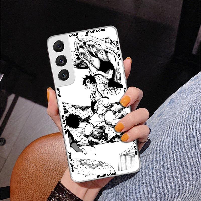 

Anime Blue Lock Phone Case For Samsung Galaxy S24 S25 Edge S26 Ultra S23 S22 S21 Plus S20 FE + Personalized Print Cover Galaxy S Samsung S24