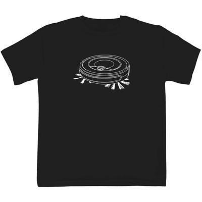 Azeeda 'Robot Vacuum' Children's_Kid's Cotton T-Shirts (TS039743)