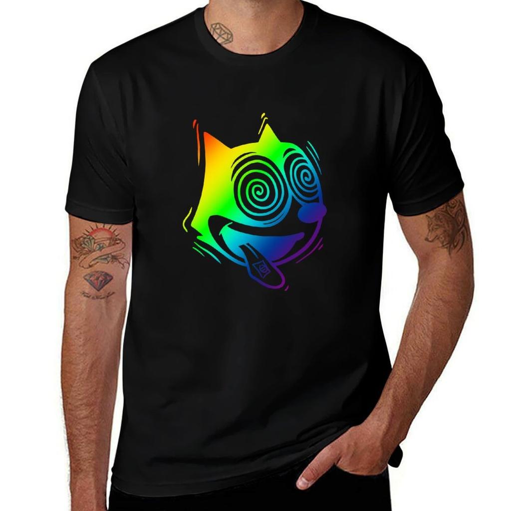 Trippy Felix (Rainbow) Tshirt T Shirt Unisex Designer Tshirt