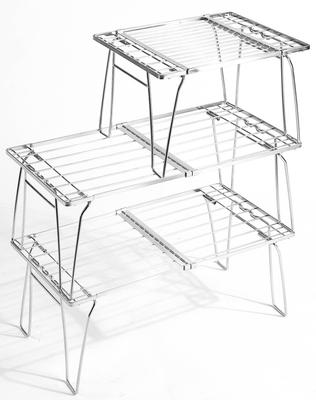 Extendable Slim Stainless Steel Field Set FD-22-3T-WB Rack, 2-Piece