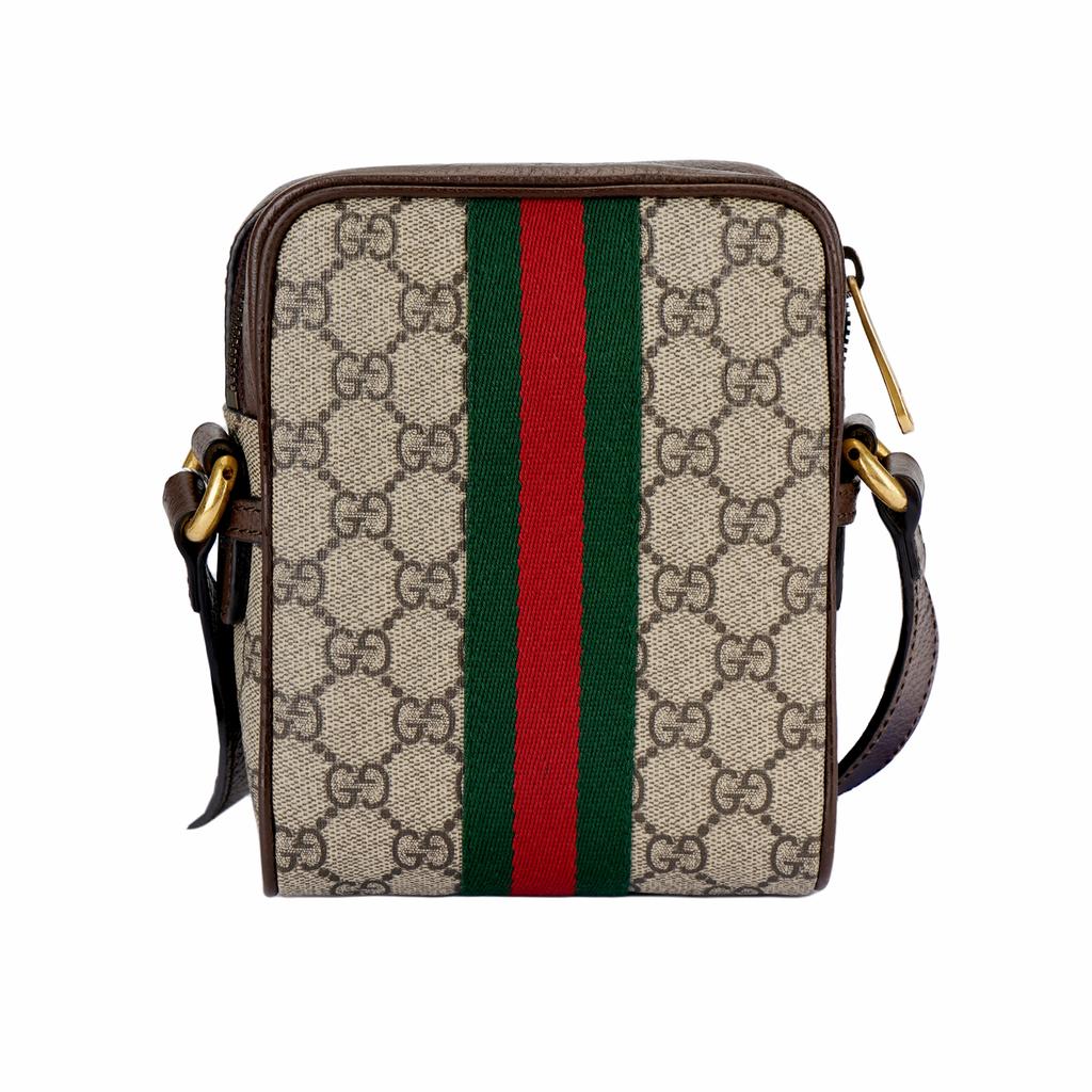 Gucci GG Supreme Ophidia Shoulder Bag Beige Unisex Shoulder_bags Brown 598127-96IWT-8745