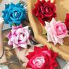 3/5Pcs Rose Artificial Flowers for Home Room Decor Wedding Decoration Fake Flower DIY Scrapbook Wreath Gift Flannel Rolled Rose