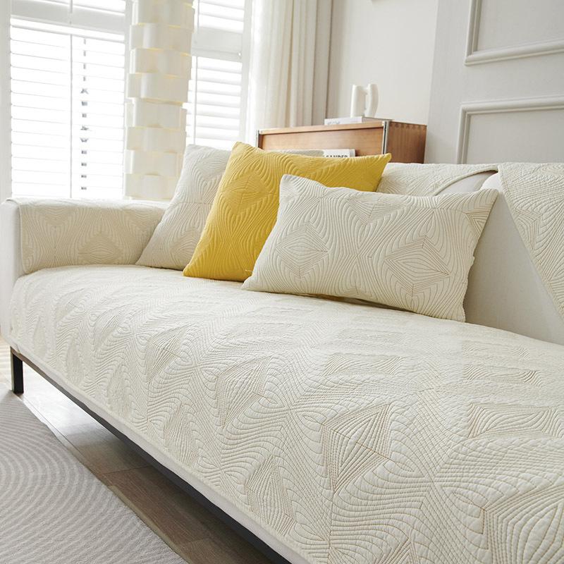 

Простая хлопковая подушка для дивана, универсальная нескользящая ткань для всех сезонов, чехол для дивана из чистого хлопка, чехол для подушки сиденья 70*150cm