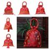 Süße chinesische Blumen-Kordelzugtasche Süßigkeitenaufbewahrung Party Festliche Zuckertüte Hochzeit Rote Tasche Neujahrs-Eimer-Tasche Party