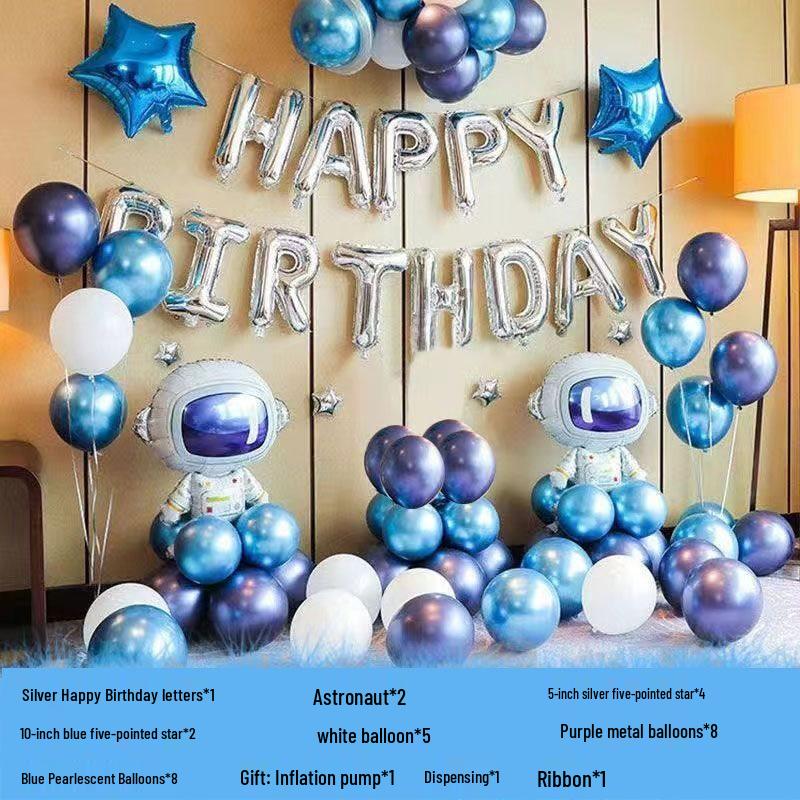 18th Birthday Party Decoration Set - Balloons & Backdrop for Boys and Girls