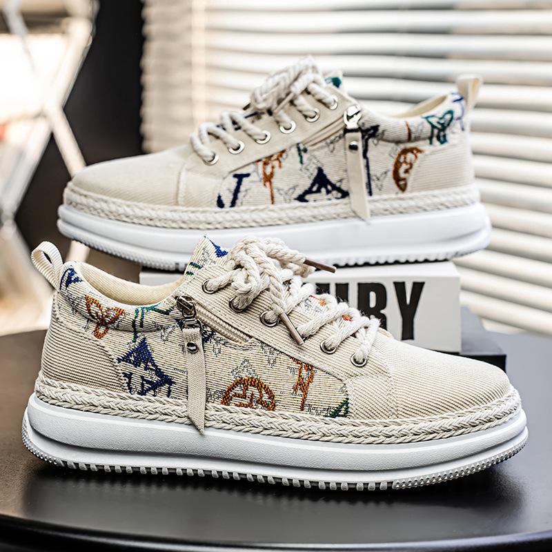 Men's shoes new summer breathable casual sports versatile lightweight low-top soft-soled men's canvas shoes