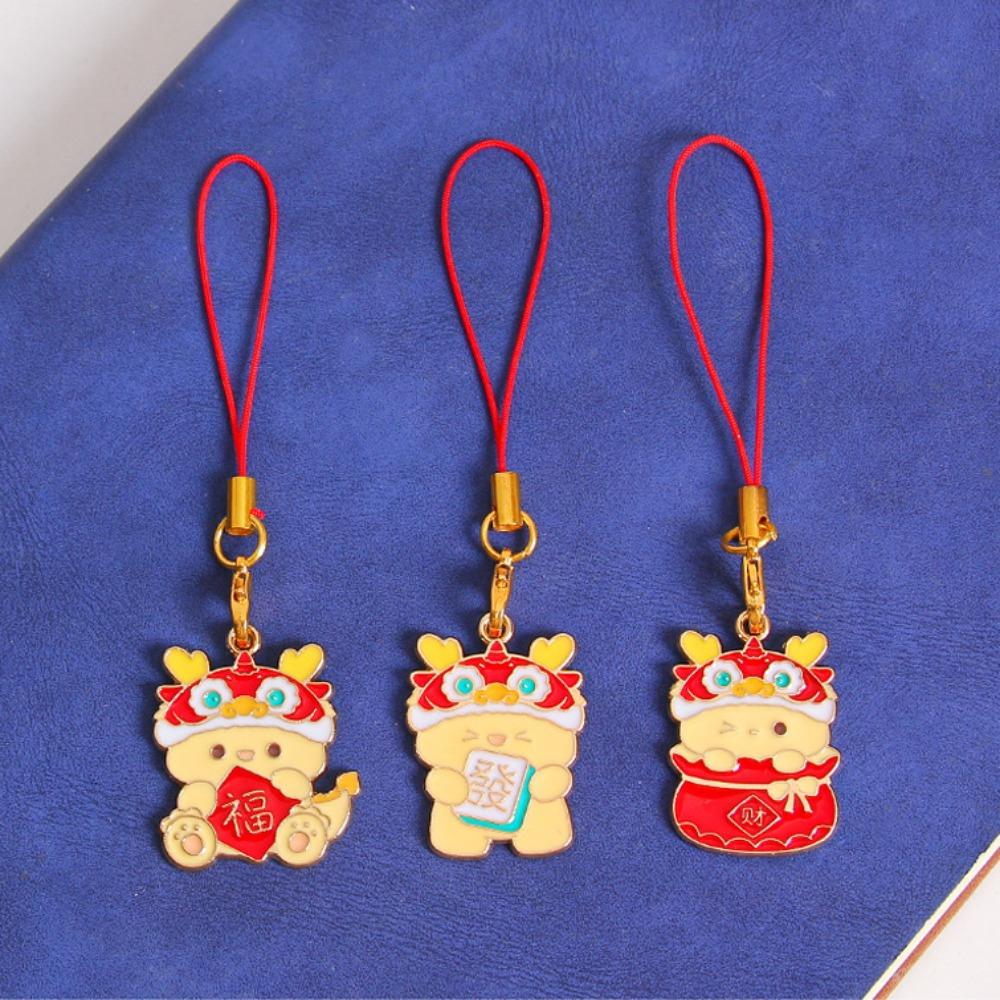 Zodiac Dragon Year Phone Charm Chinese Dragon Phone Lanyard  New Year Gift