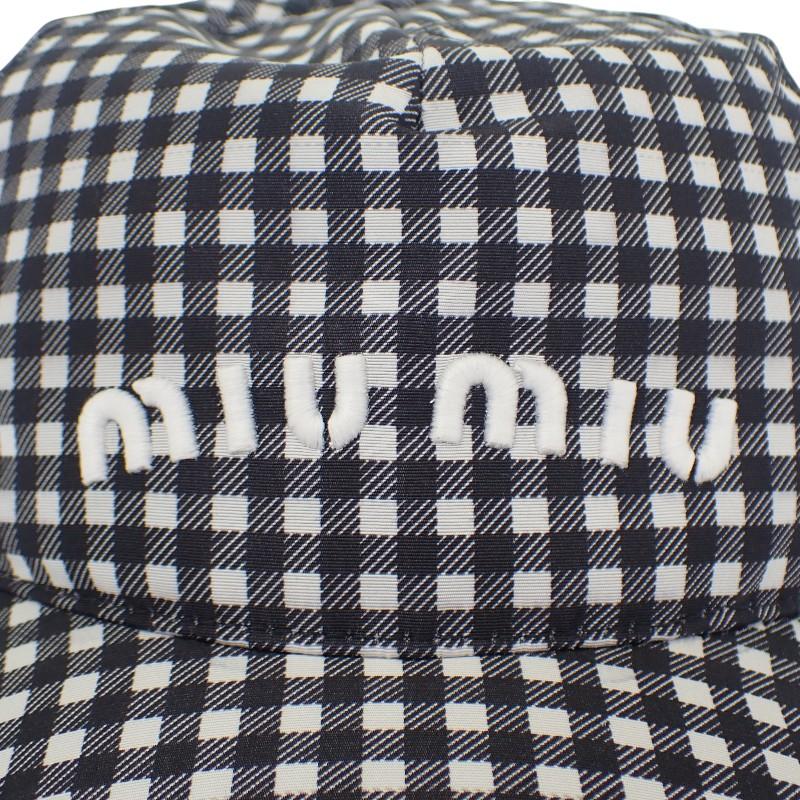 MIUMIU 5HC179 2B4L F0967 cap black silk Women