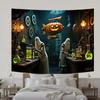 Ack-o'-lanterns,Ghosts,Potions,Lab Design-Halloween Party Banner for Photo Booth,Indoor/Outdoor Parties,Halloween Decor