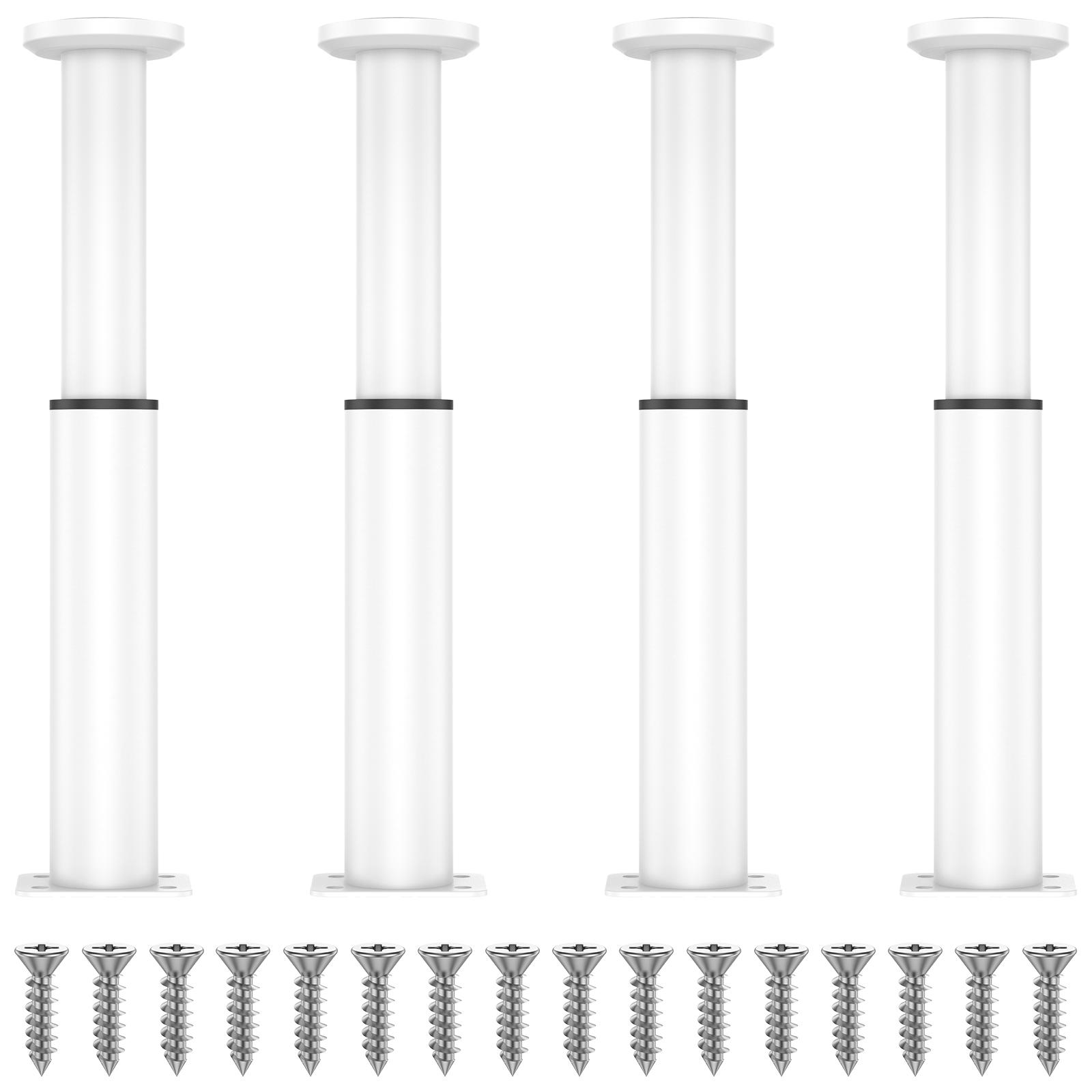 

4 шт. опорные ножки для балок кровати, телескопические регулируемые ножки для мебели, грузоподъемность 600 кг, нескользящие ножки для дивана с защитой пола