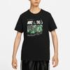 Nike Letter Logo Solid Color Crew Neck Short Sleeve T-Shirt Men Tops Black DZ2688-010