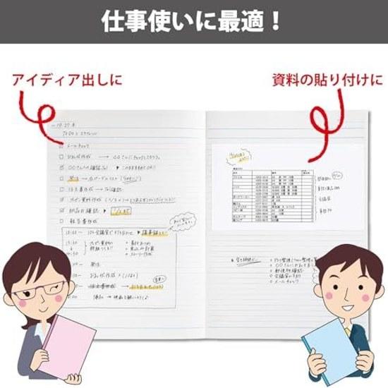 Kokuyo Notebook Campus A4 Color Cover 5 Pack Rule No-203CAX5