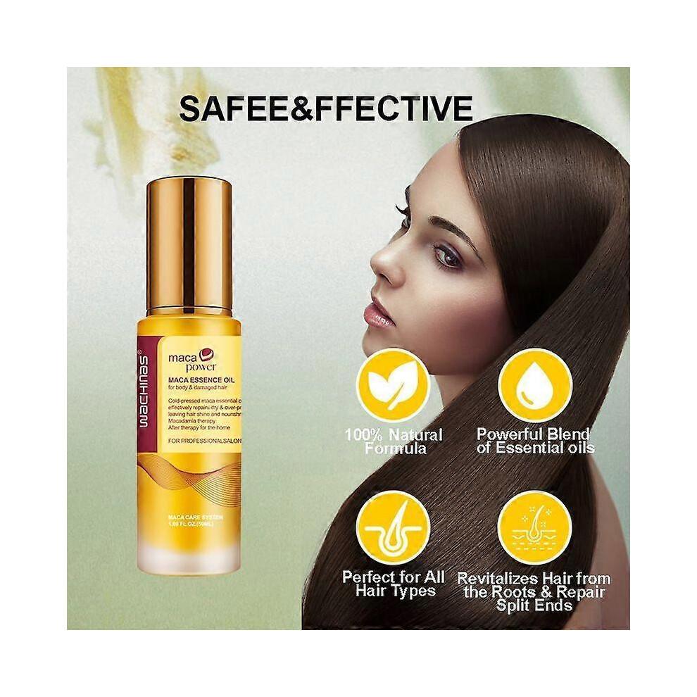 Trattamento Capelli al Collagene Riparazione Profonda Balsamo per Tutti i Tipi di Capelli 500 ml + Siero per Capelli all'Olio di Argan per Capelli Secchi e Danneggiati 50 ml