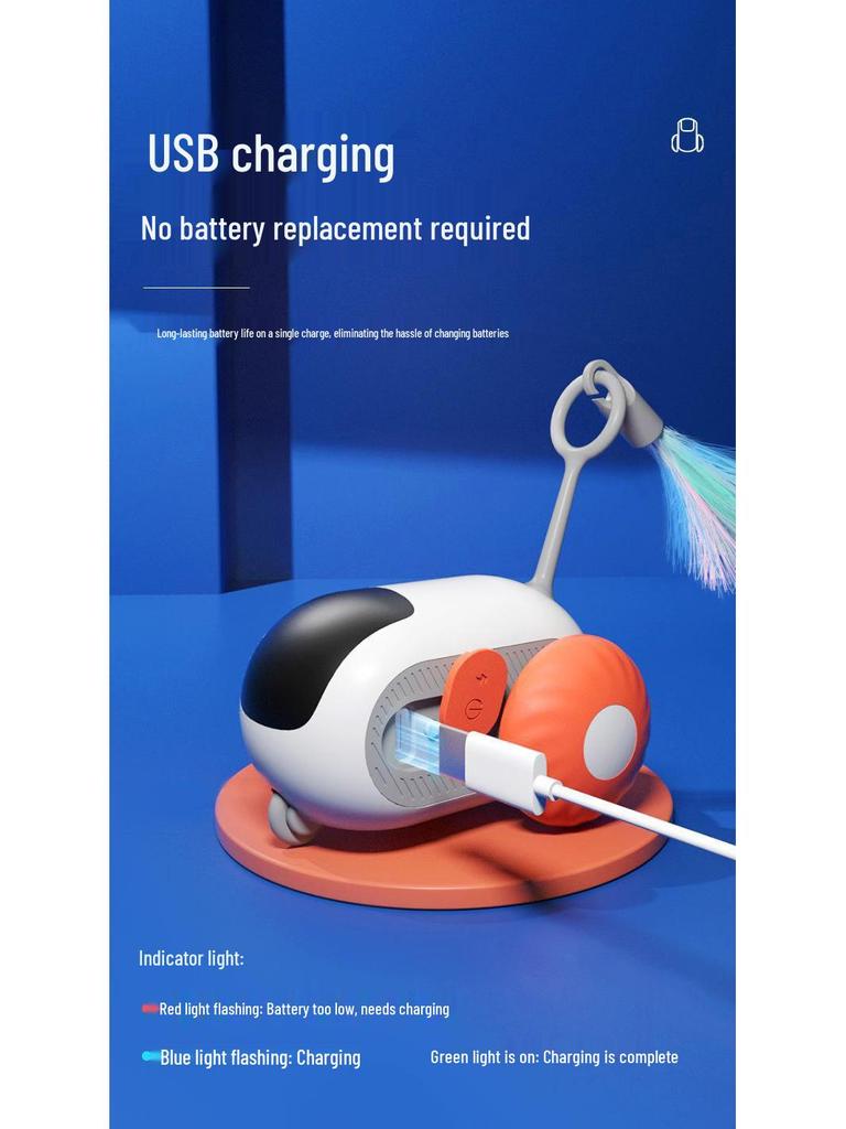 Smart Cat Racing Car Toy: Self-Entertaining Remote Control with Gravity Mouse Stick for Cats