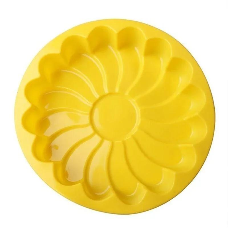 Silikon Große Kuchenformen Sonnenblumen Kuchen Backformen Backwerkzeuge 3D Form Pfanne Tablett DIY Geburtstag Hochzeitsfeier Zubehör Farbe Zufällig