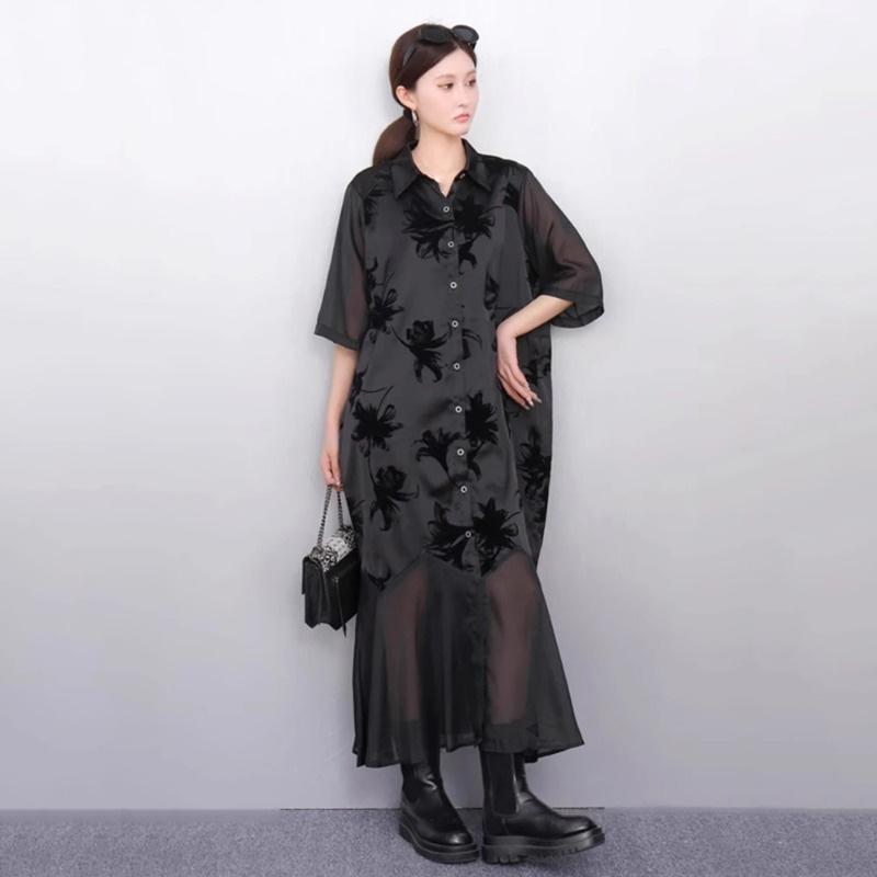 XITAO Patchwork Print Dress ZMY1282