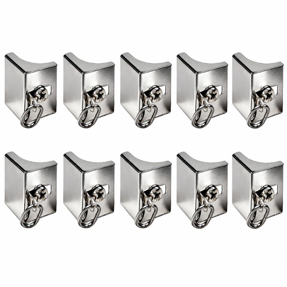 10pcs Metal Curtain Rod End Caps Quiet Track End Stop Curtain Rail Stop  Curtain Rod Accessories