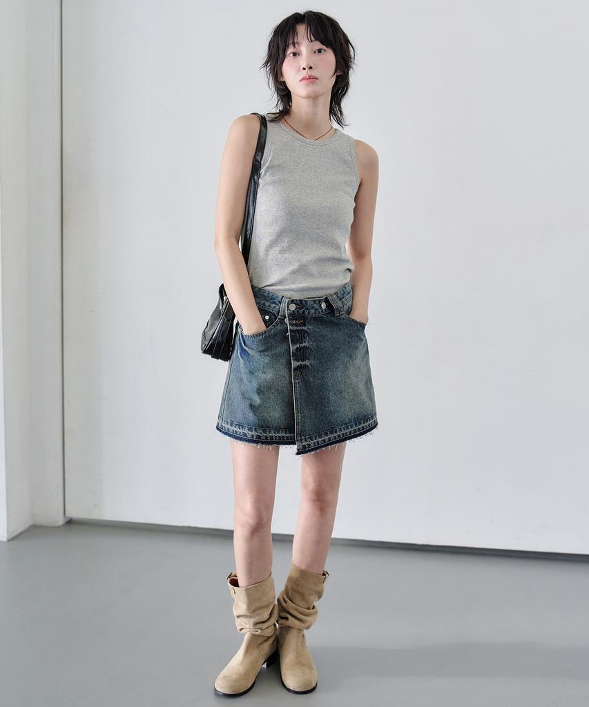 Deketeuumeon Wrap Skirt Dcsk005Blue