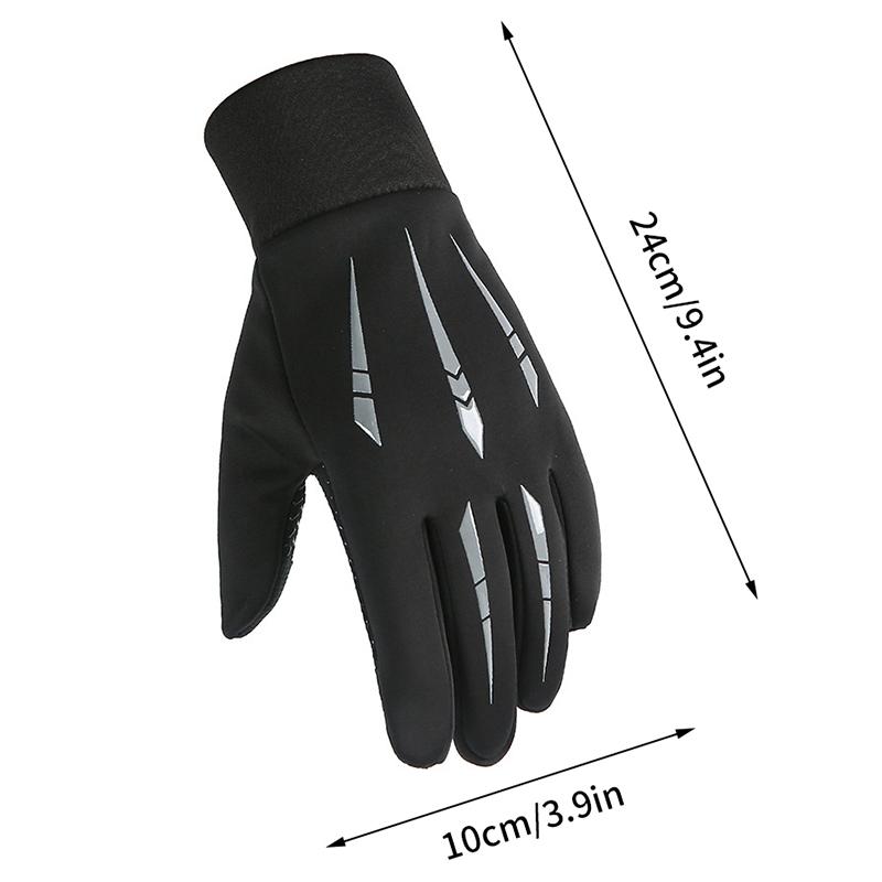 1Pairs Winter Warm Full Fingers Waterproof Windproof Cycling Outdoor Sports Running Motorcycle Ski Touch Screen Gloves