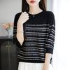 Women Knit T-shirt MODERN NEW SAGA Summer Knitted Shirt Short Sleeve Tees O-neck Patchwork Pullover Knit Tops