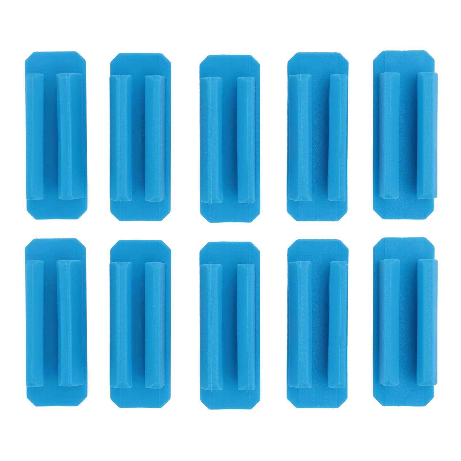 

10 шт. клейкий держатель для ручек многоцелевой эластичный гибкий силиконовый держатель для карандашей для классной комнаты офиса Blue