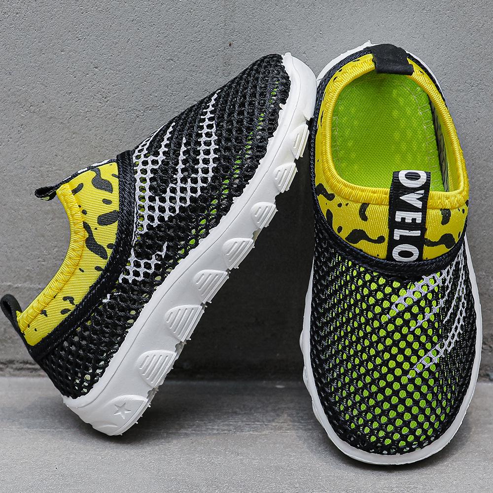 Summer Casual Sport Sneakers for Boys and Girls Kids Flat Running Child Shoes Candy Colors Children 's Single Shoes 21-38