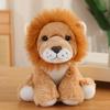 Elefante seduto simulato bambola panda giocattolo di peluche bambola tigre giraffa bambola calmante per bambini