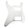 Musiclily Pro HH Stratocaster round no 2 2 mini switch red 11-hole pickguard, corners, cover, humbuckers, pots, hole, 4-ply, tortoiseshell.