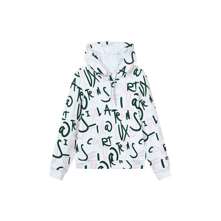 

FILA Athletics Letter Print Knitted Sports Hoodie Women hoodies A11W213205F-ZA M