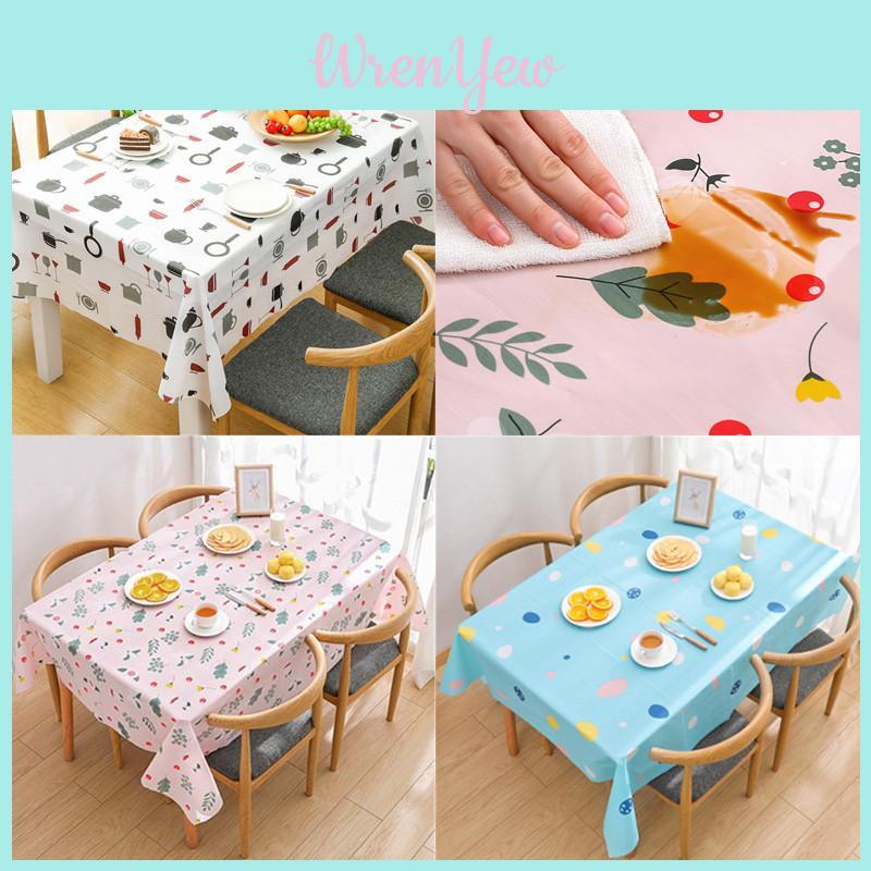 Cute Cartoon Peva Tablecloth With Oilproof And Waterproof Features For Easy Cleaning
