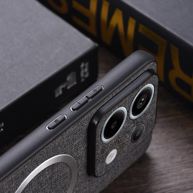 For Xiaomi Redmi Note 13 Pro 5G/Poco X6 5G Cell Phone Case Cloth Texture Cover Compatible with MagSafe