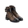 Louis Vuitton Lv Wonderland Monogram Canvas Combat Boots Brown Women's 1A2Q3I