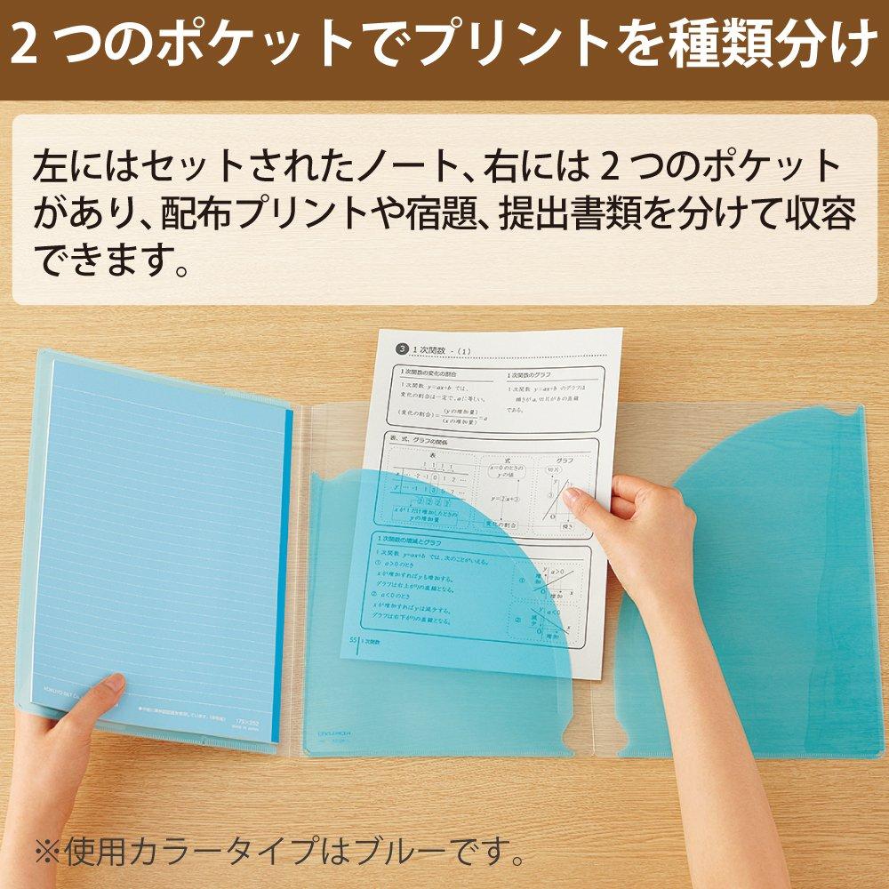 KOKUYO Notebook Cover Campus B5 with Print Storage Pocket Green No-623A-G