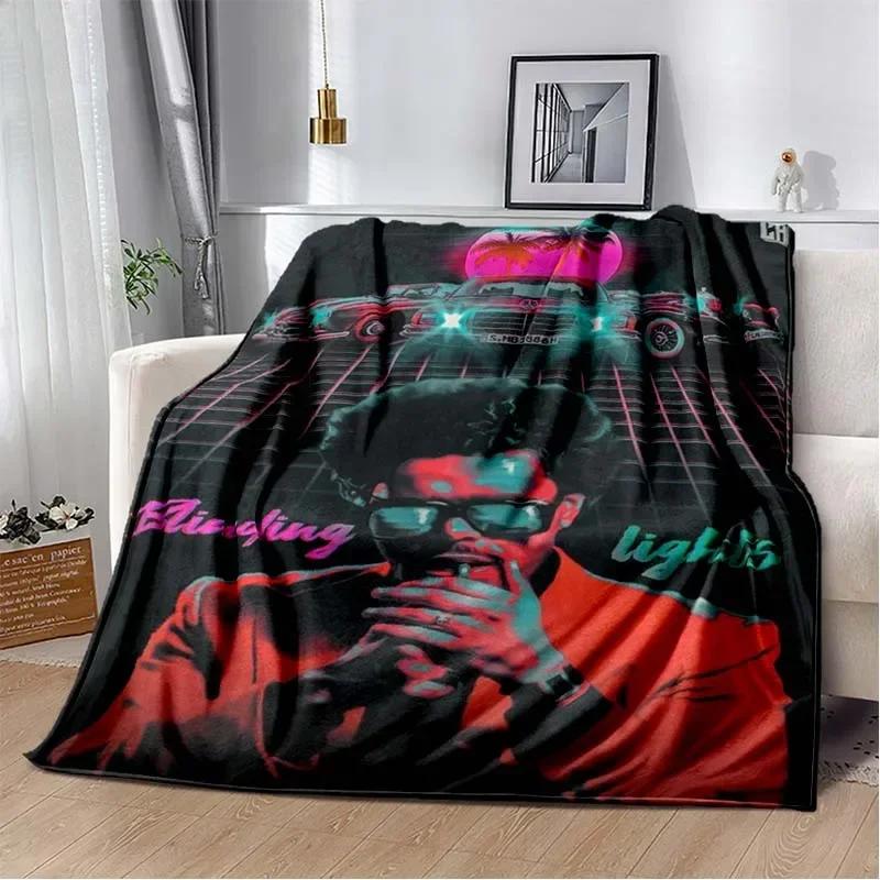Manta de Franela de Peluche The Weeknd para el Cantante The Weeknd Manta Suave para Sofá Cubierta de Cama Oficina
