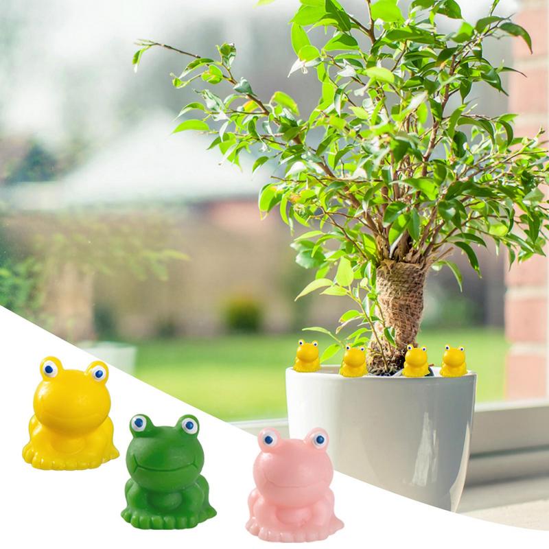 100Pcs Mini Frog Garden Decor Green Frog Figurines Miniature Home Decor Tiny Plastic Frogs Fairy Garden Decor
