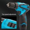 12V Cordless Impact Drill Electric Screwdriver Power Tool with 32N Torque Compact Automotive Handy Drill for Home DIY Projects