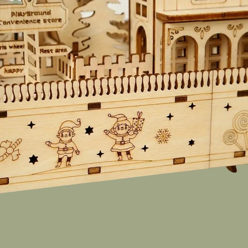 3D Wooden Puzzles for Adults Ferris Wheel Music Box Handmade DIY Crafts Model Kits for Women Birthday And Christmas Gifts
