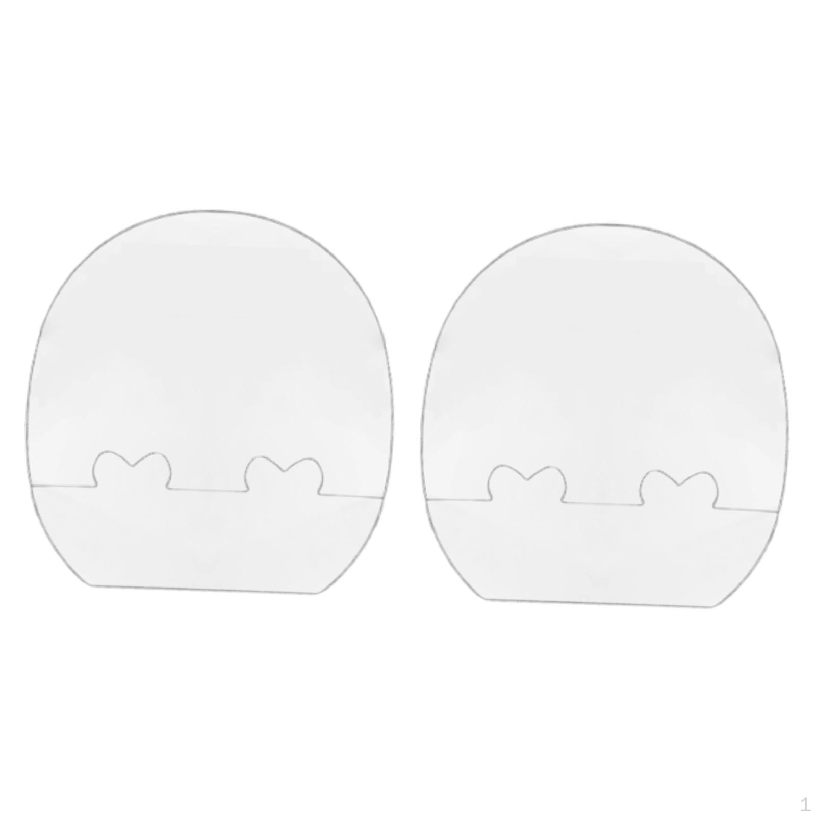 Table Tennis Racket Rubber Placement Tool Alignment Guide, Transparent Horizontal Full