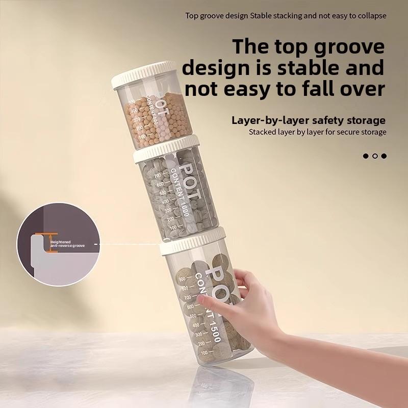 Grains and Cereals Kitchen Storage Food Grade Dry Goods Snacks Tea Storage Jars