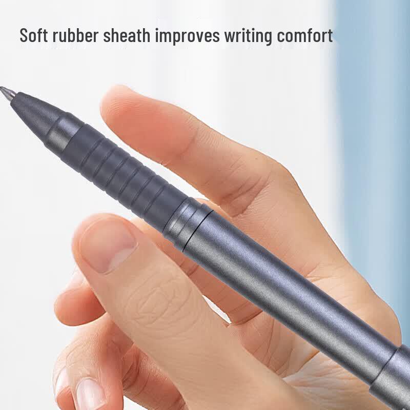 Deli S26 0.7mm Black Gel Pen, 12-Pack