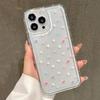 Color small heart applies to Apple 16promax mobile phone case 15plus airbag 14 transparent 1312 simple
