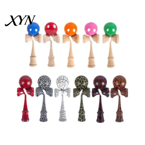 Educational Sports Equipment Solid Wood Kendama Ball Catch Toy, Professional Balance Durable Grip Classic Skill Kids Wooden Toy Game, Hand Eye