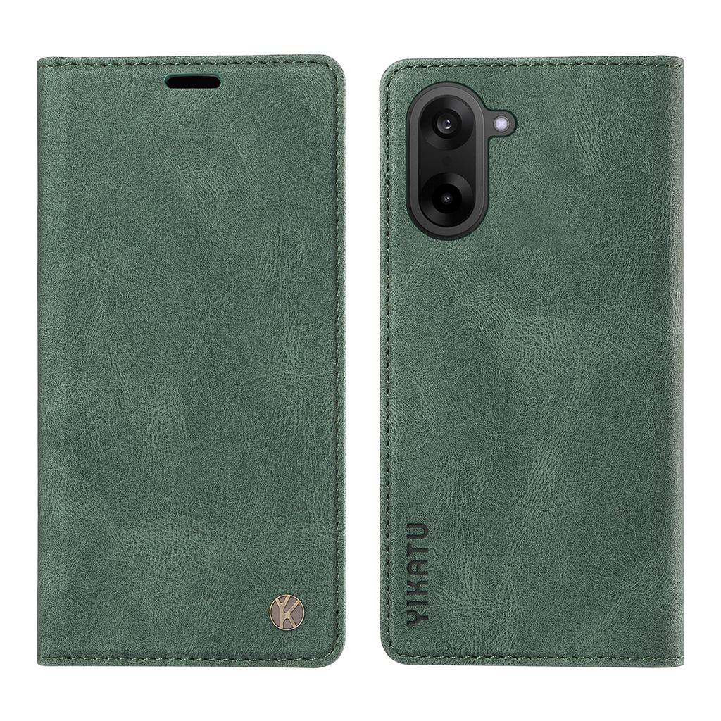 For OnePlus Nord CE5 5G/OnePlus Ace 5 Racing 5G Leather Cover YIKATU YK-004 Skin-Touch Wallet Phone Cases