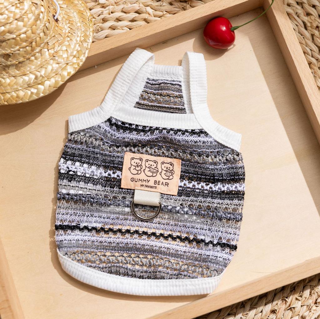 Spring and Summer Mesh and Breathable Outdoor Pet Clothes for Small Dogs, Pet Cats Clothes