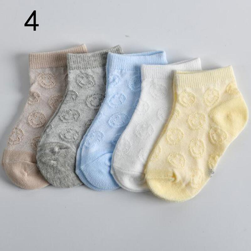 

5Pair/lot New Children s Socks Summer Thin Boys and Girls Baby Socks S0-1years old